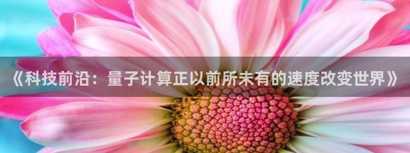 《科技前沿：量子计算正以前所未有的速度改变世界》